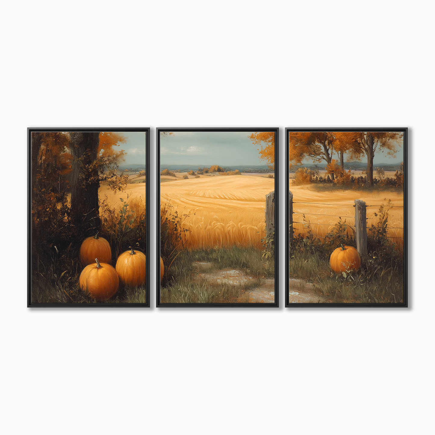 Autumn Harvest Pumpkin Field