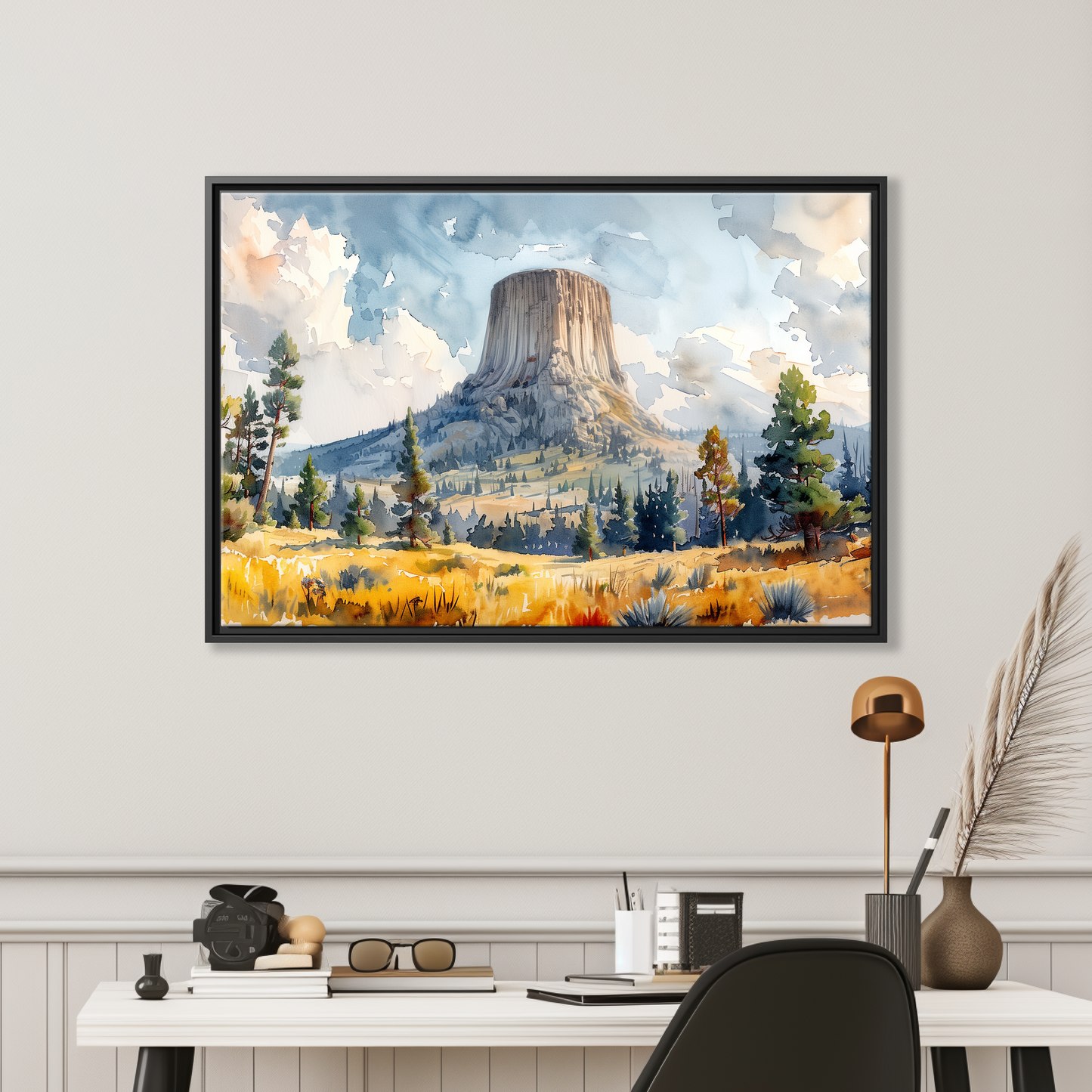 Devils Tower Watercolor