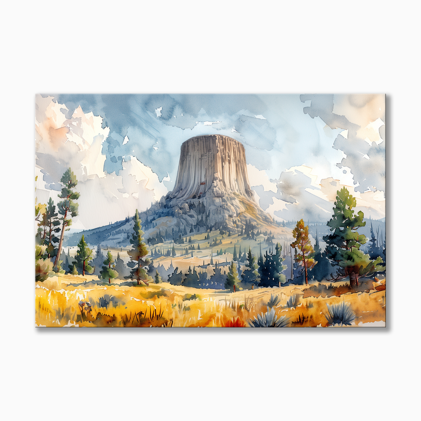 Devils Tower Watercolor