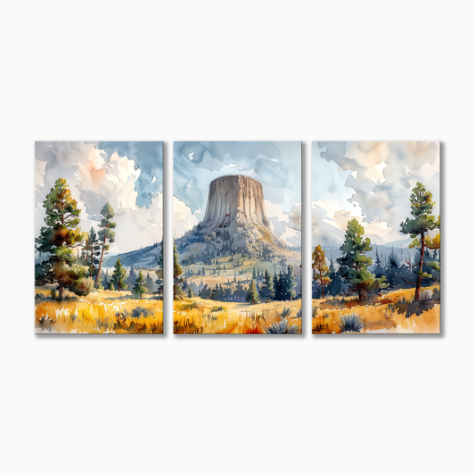 Devils Tower Watercolor