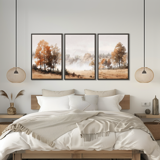 Misty Autumn Landscape