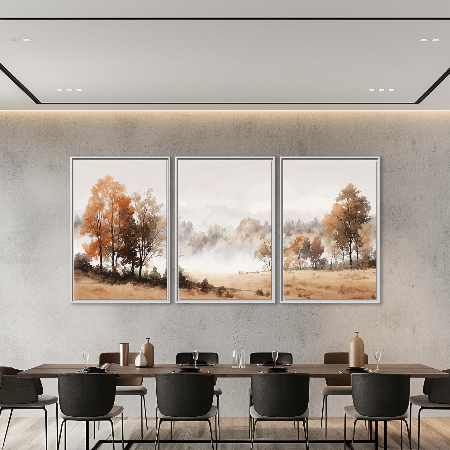 Misty Autumn Landscape