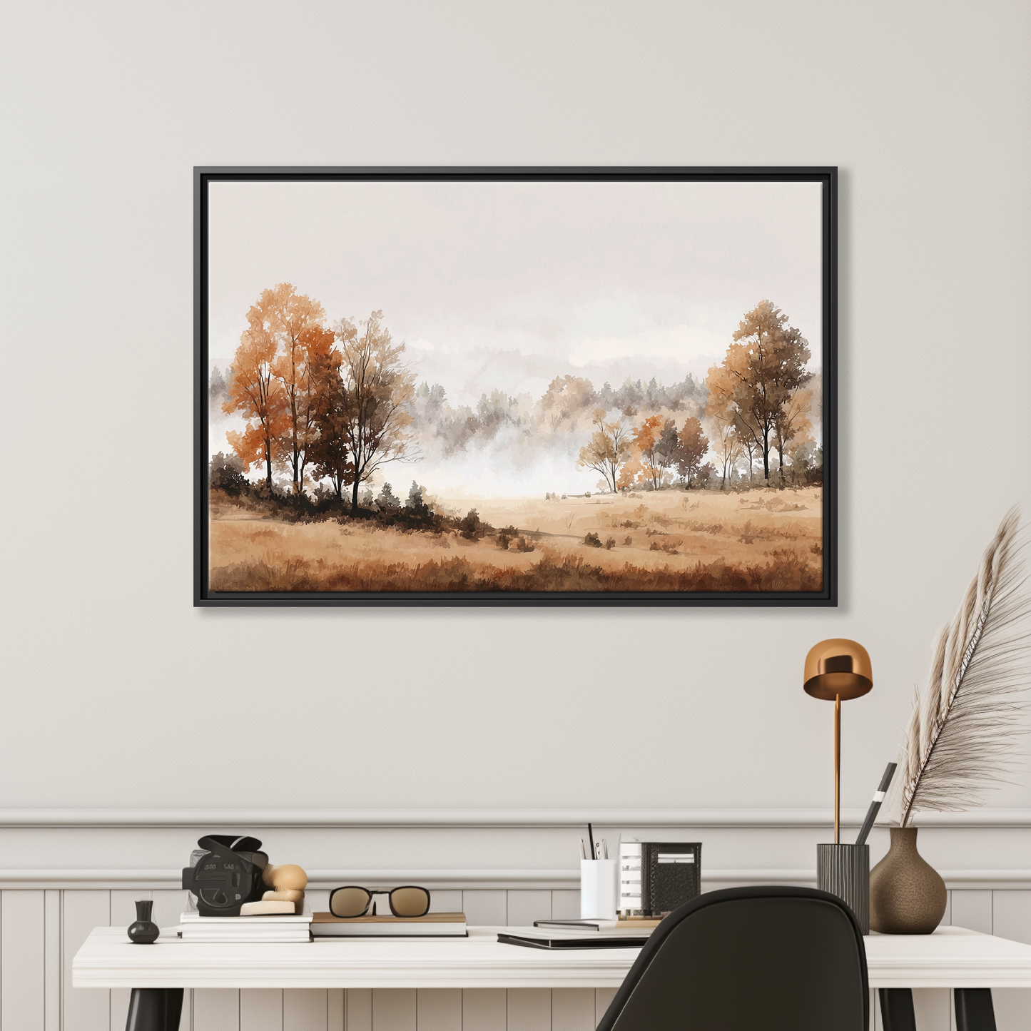 Misty Autumn Landscape