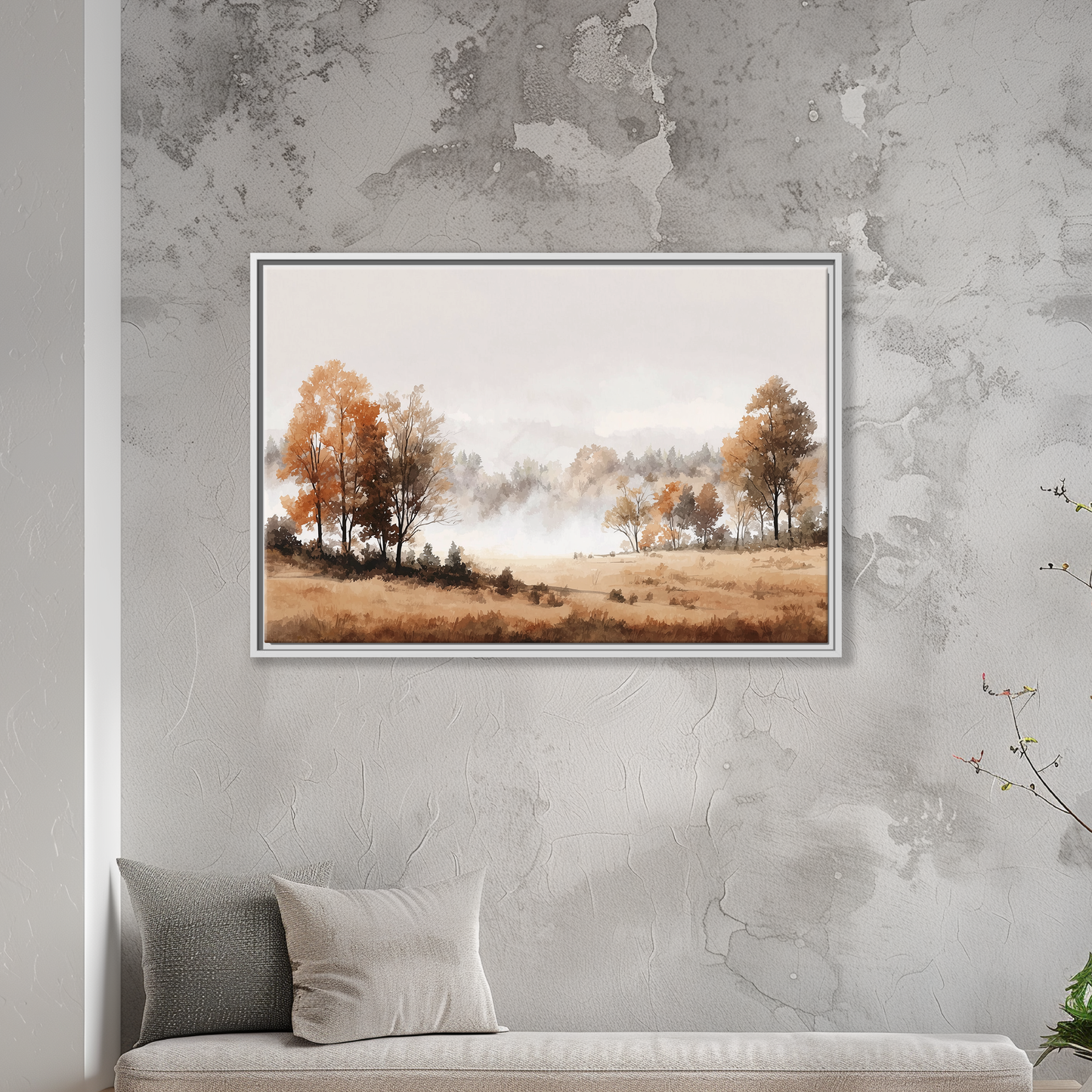 Misty Autumn Landscape