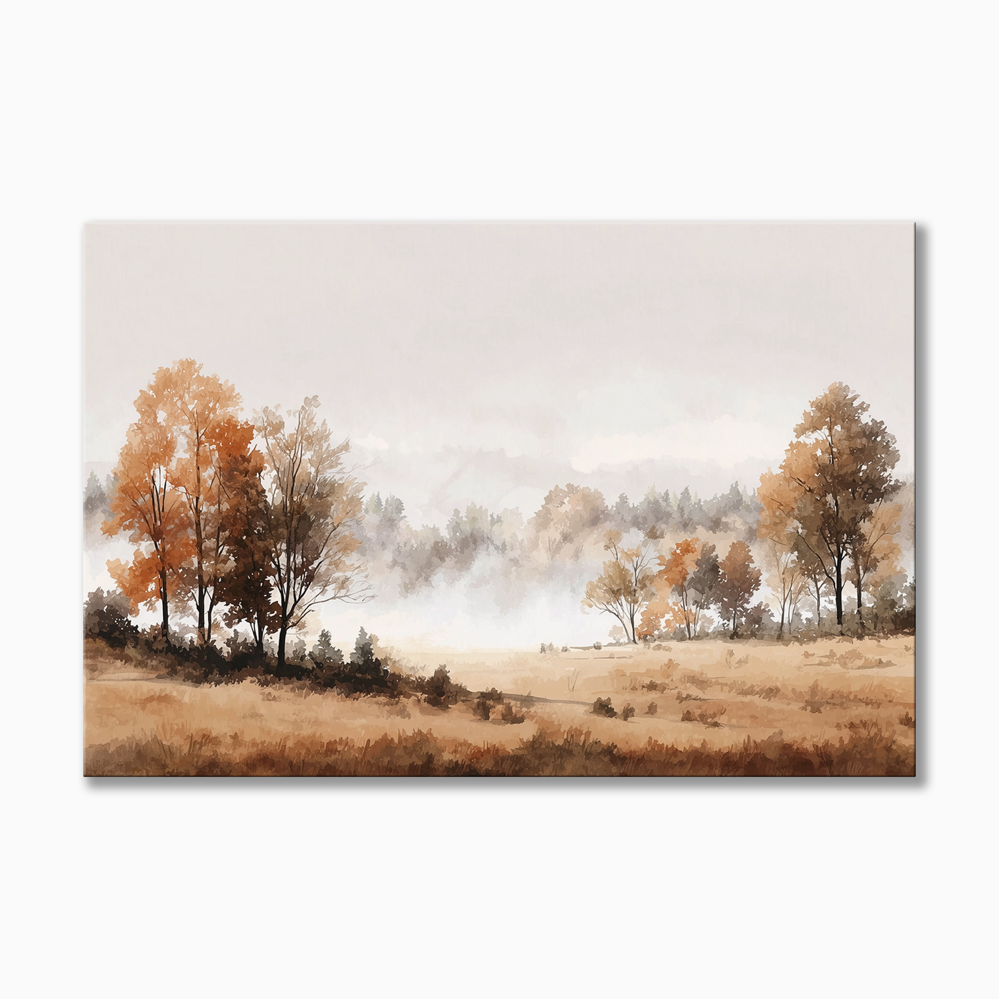 Misty Autumn Landscape