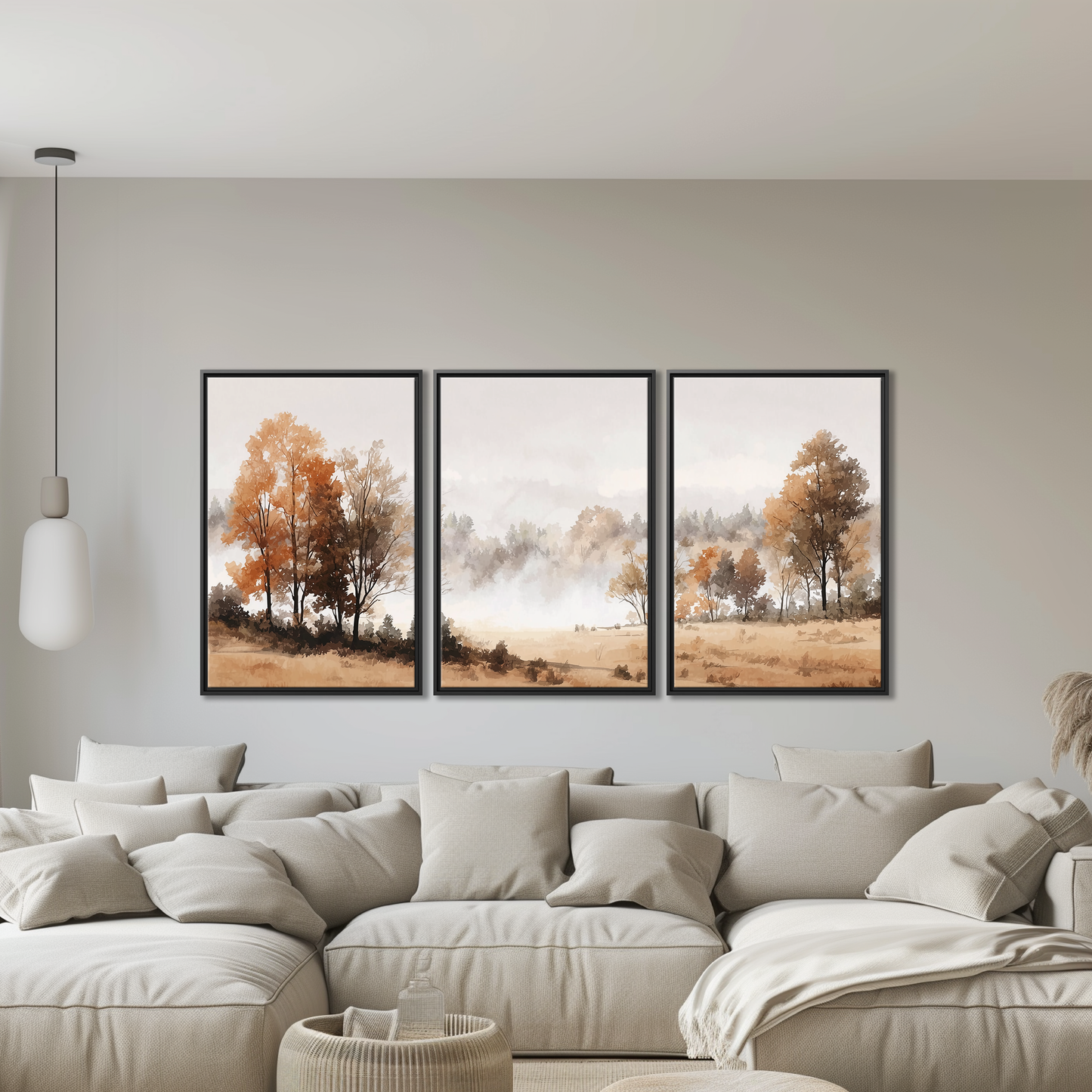 Misty Autumn Landscape