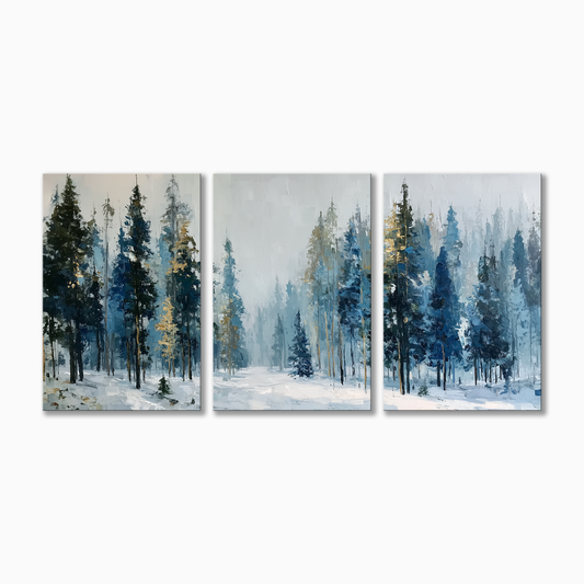 Misty Winter Forest