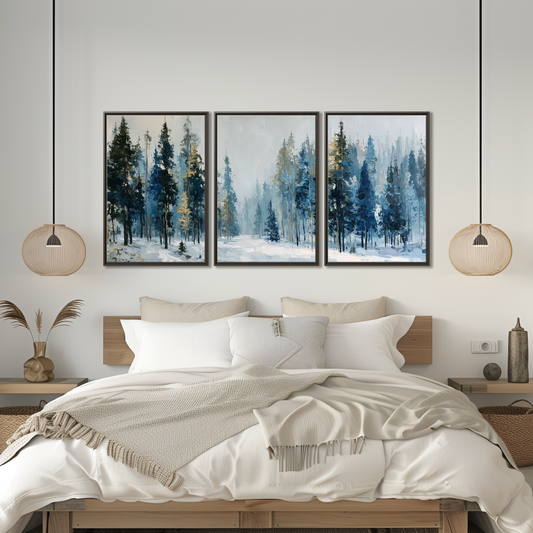Misty Winter Forest