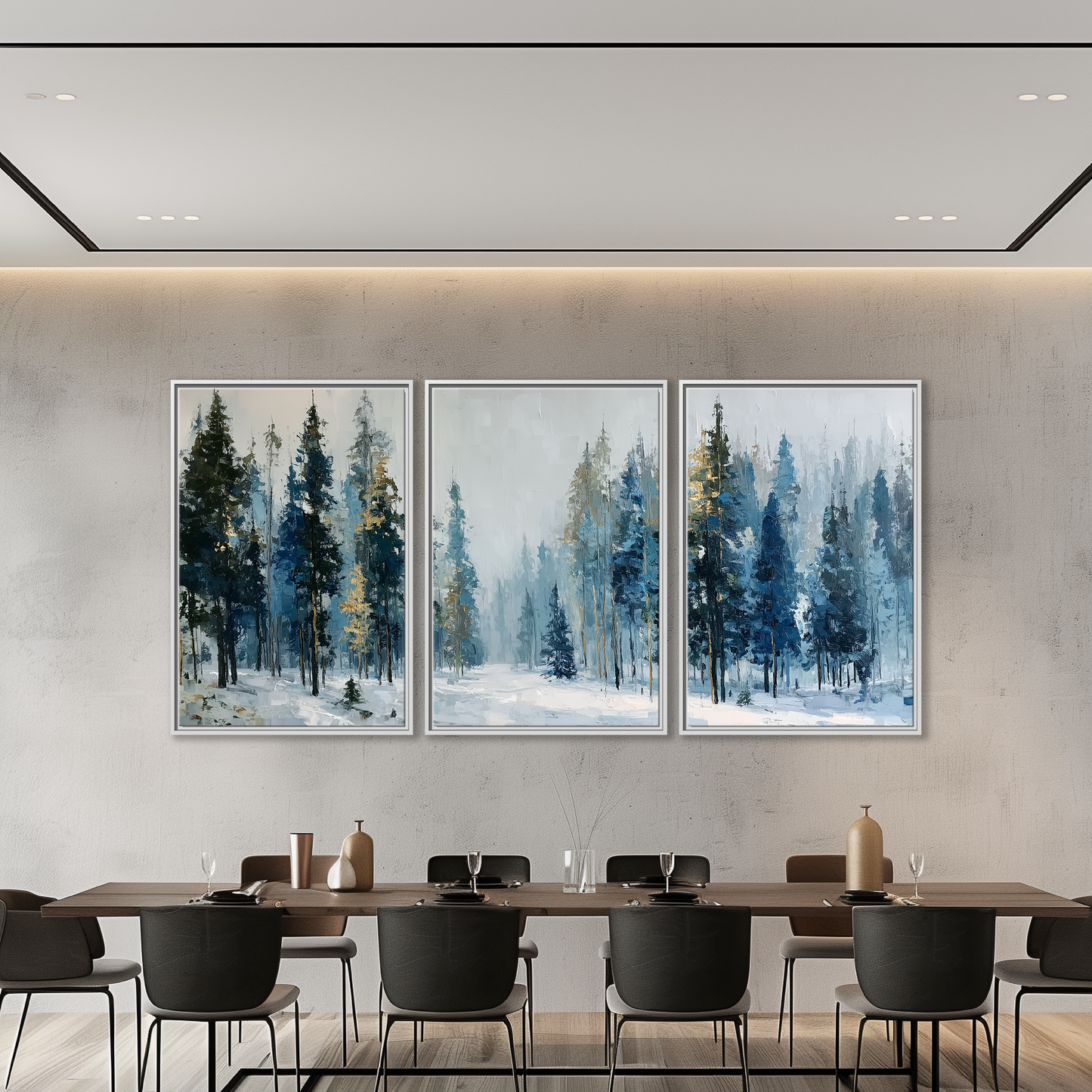 Misty Winter Forest