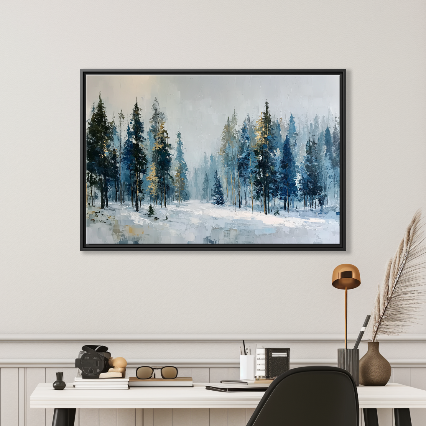 Misty Winter Forest