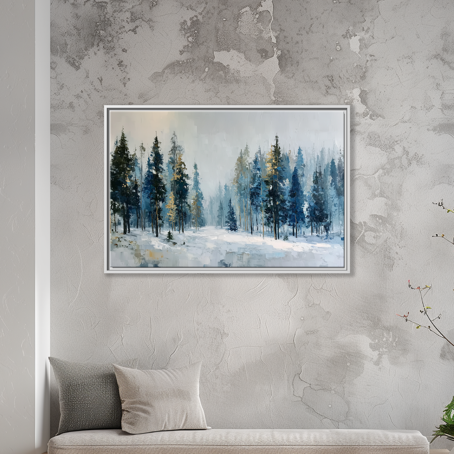 Misty Winter Forest