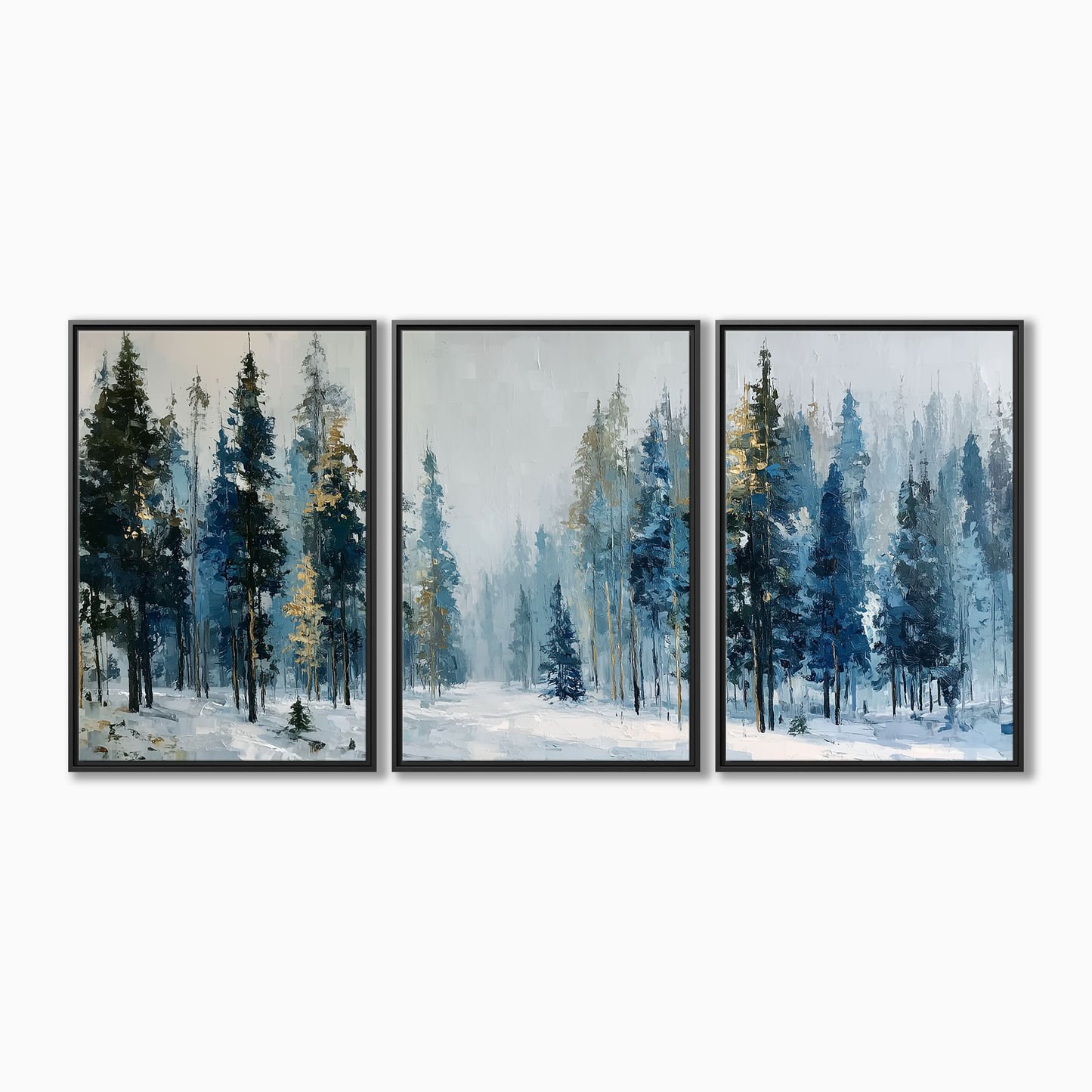Misty Winter Forest
