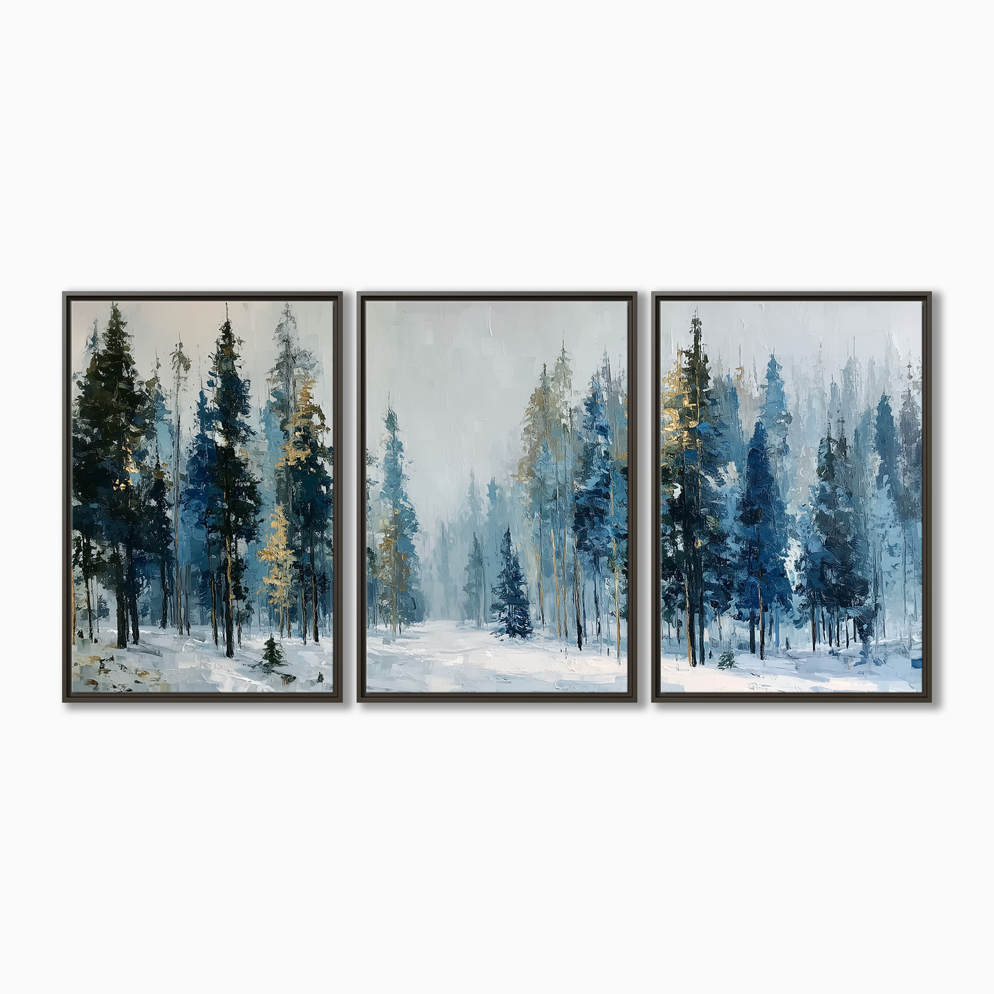 Misty Winter Forest