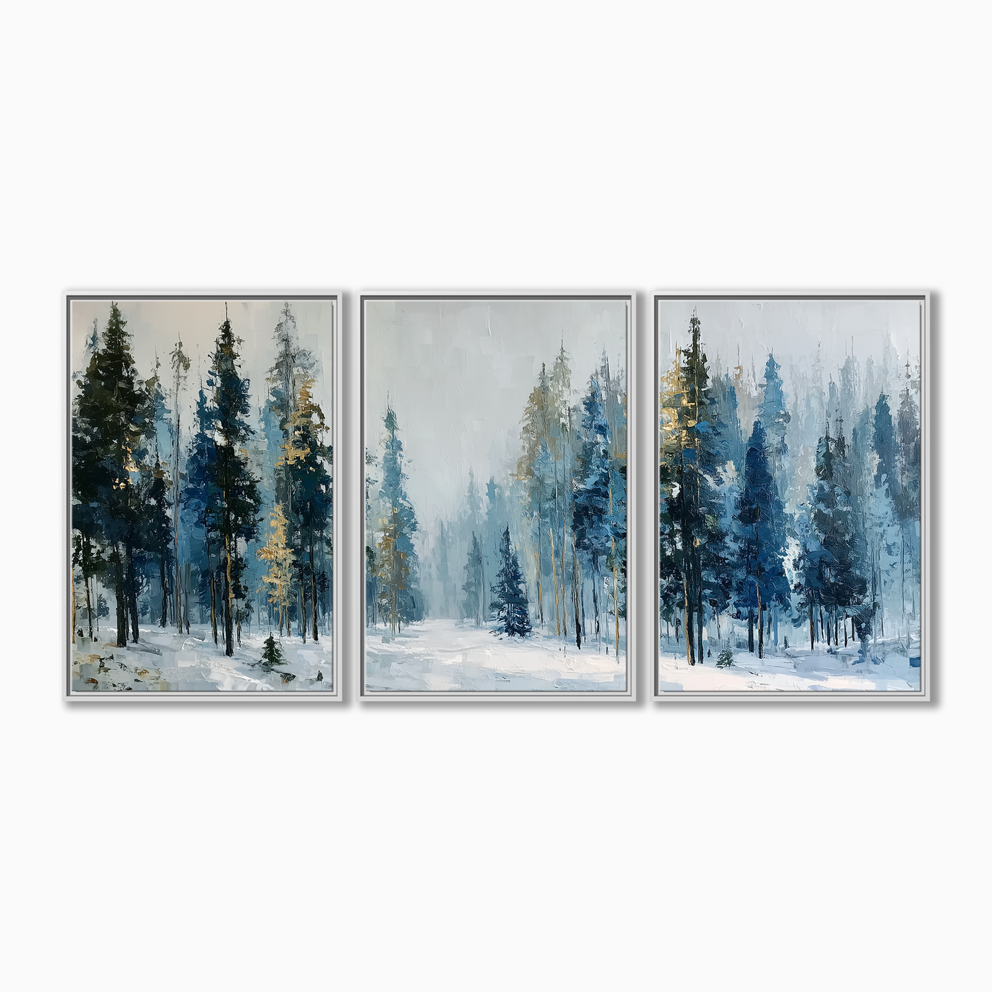 Misty Winter Forest