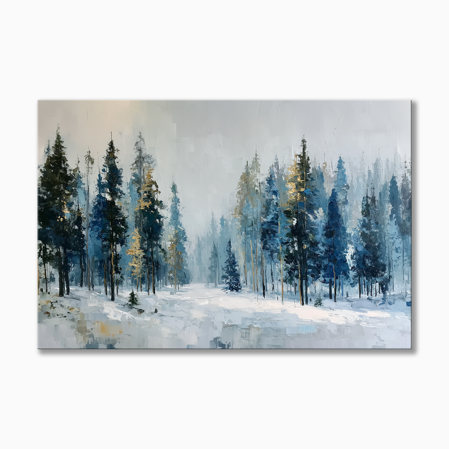 Misty Winter Forest
