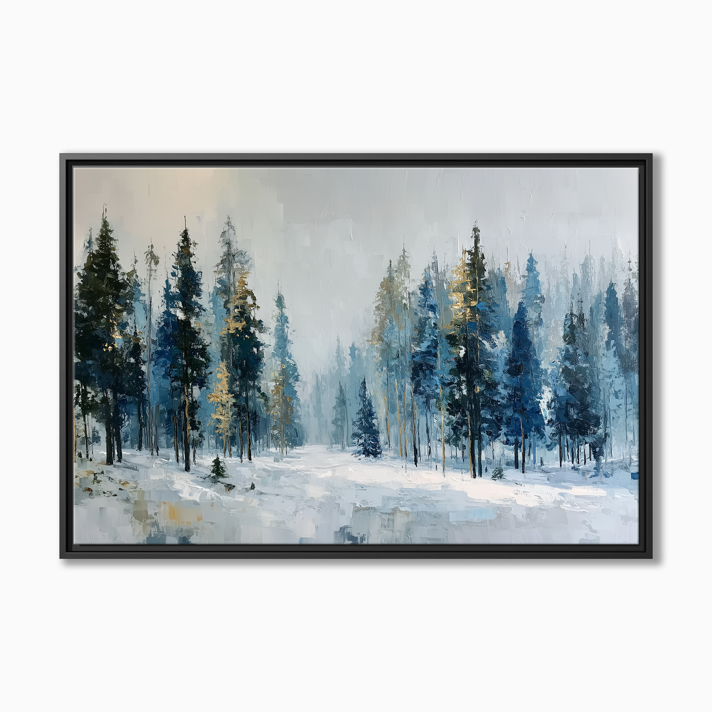 Misty Winter Forest