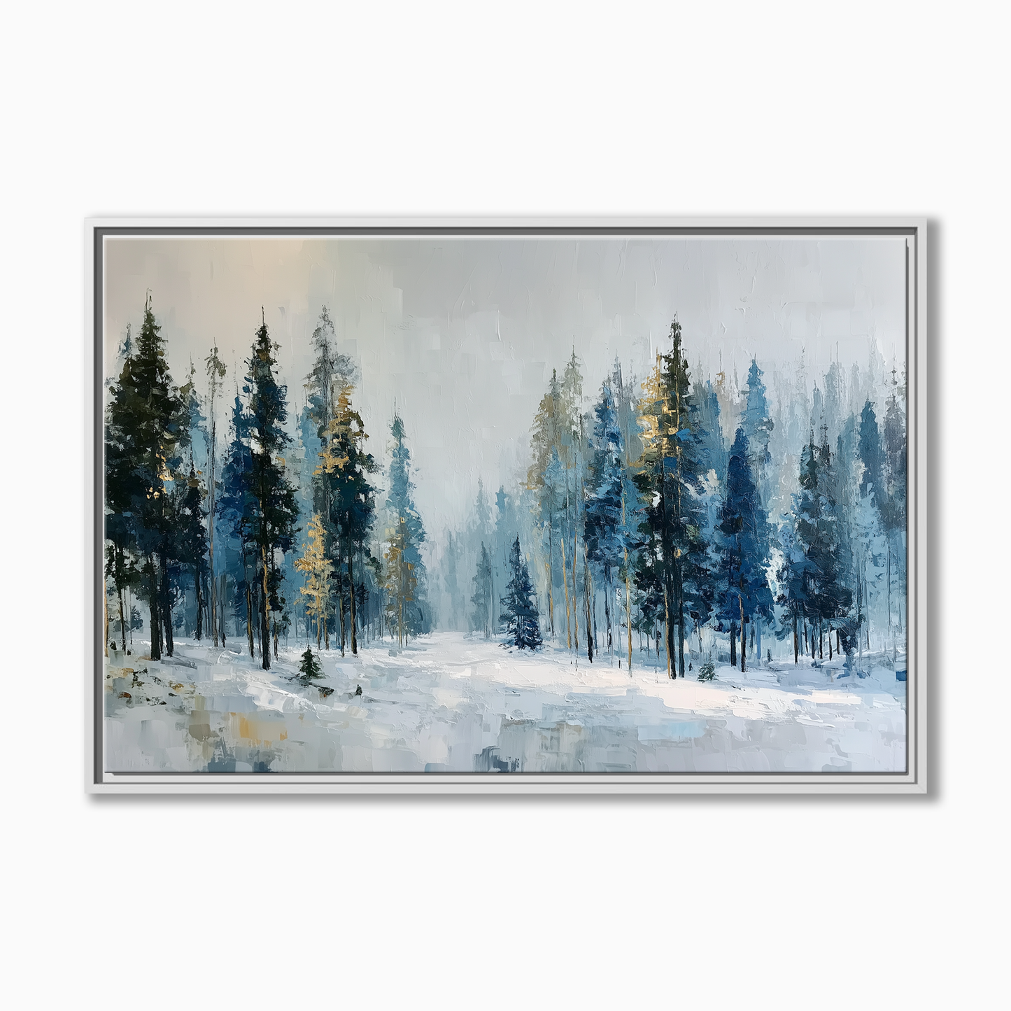Misty Winter Forest