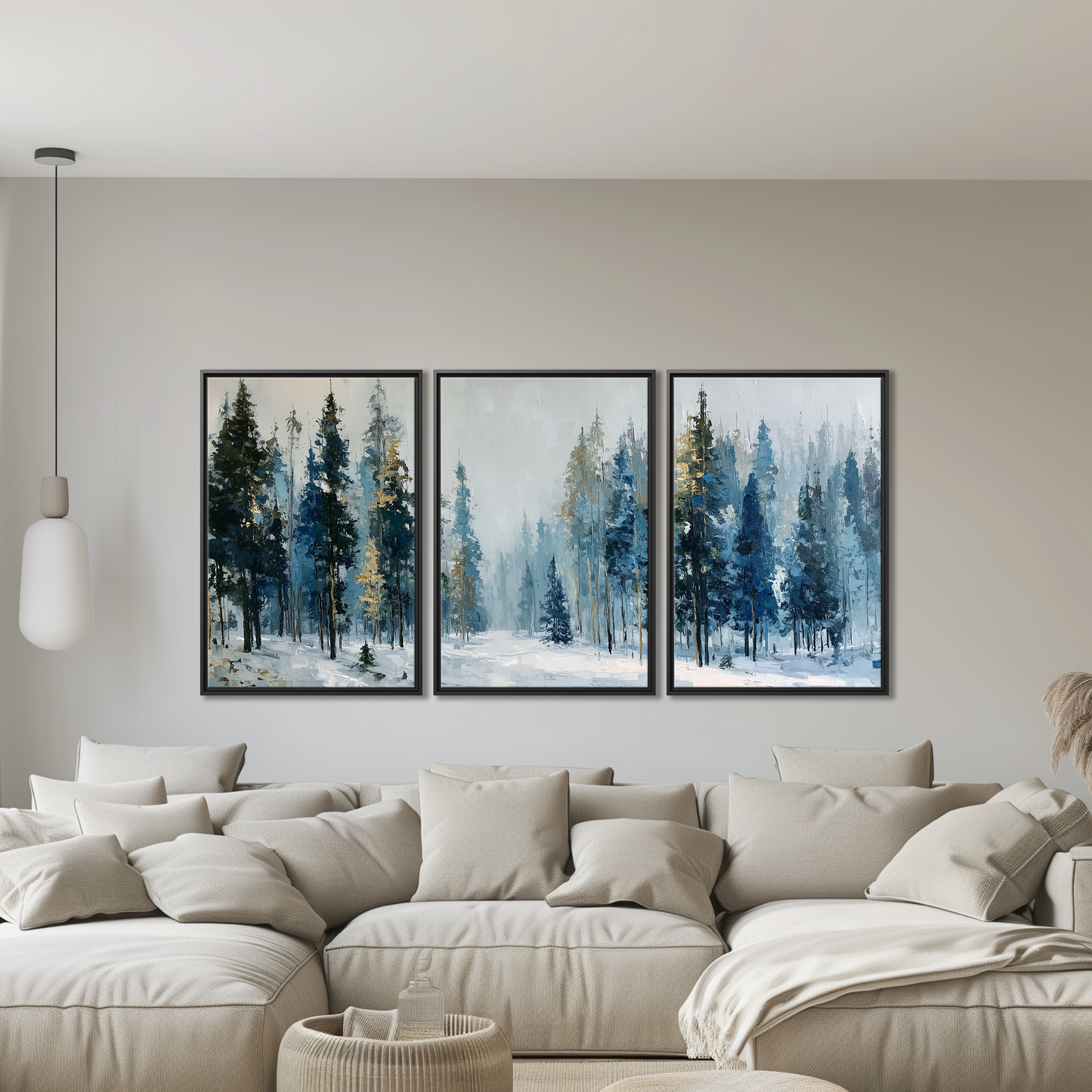 Misty Winter Forest