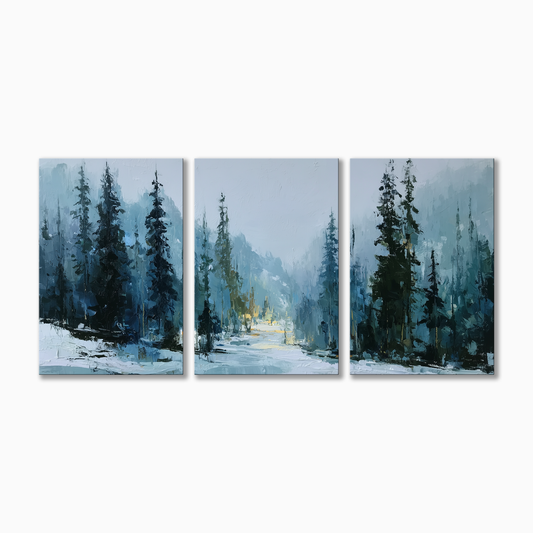 Moody Winter Forest