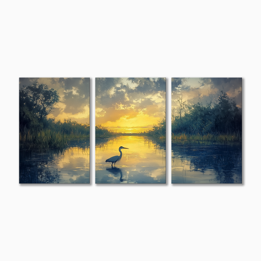 Florida Sunset Heron