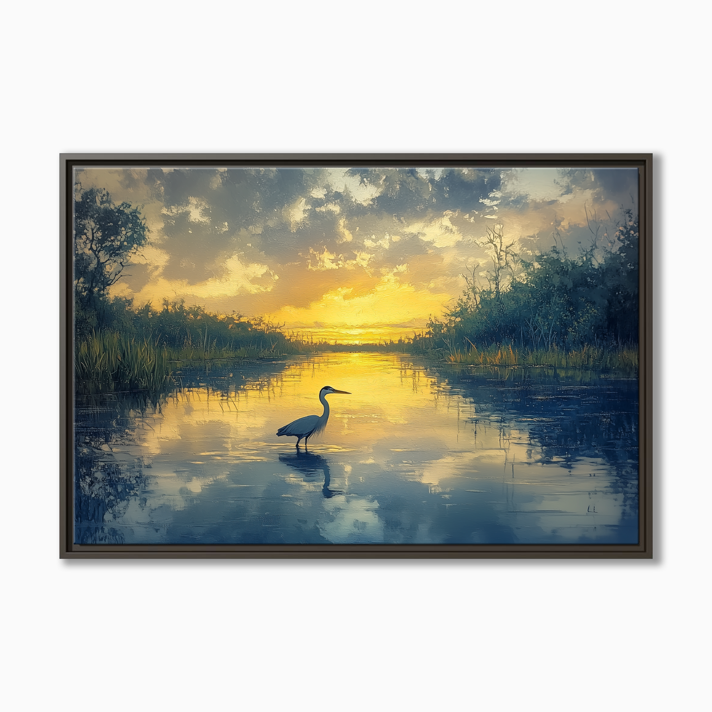 Florida Sunset Heron