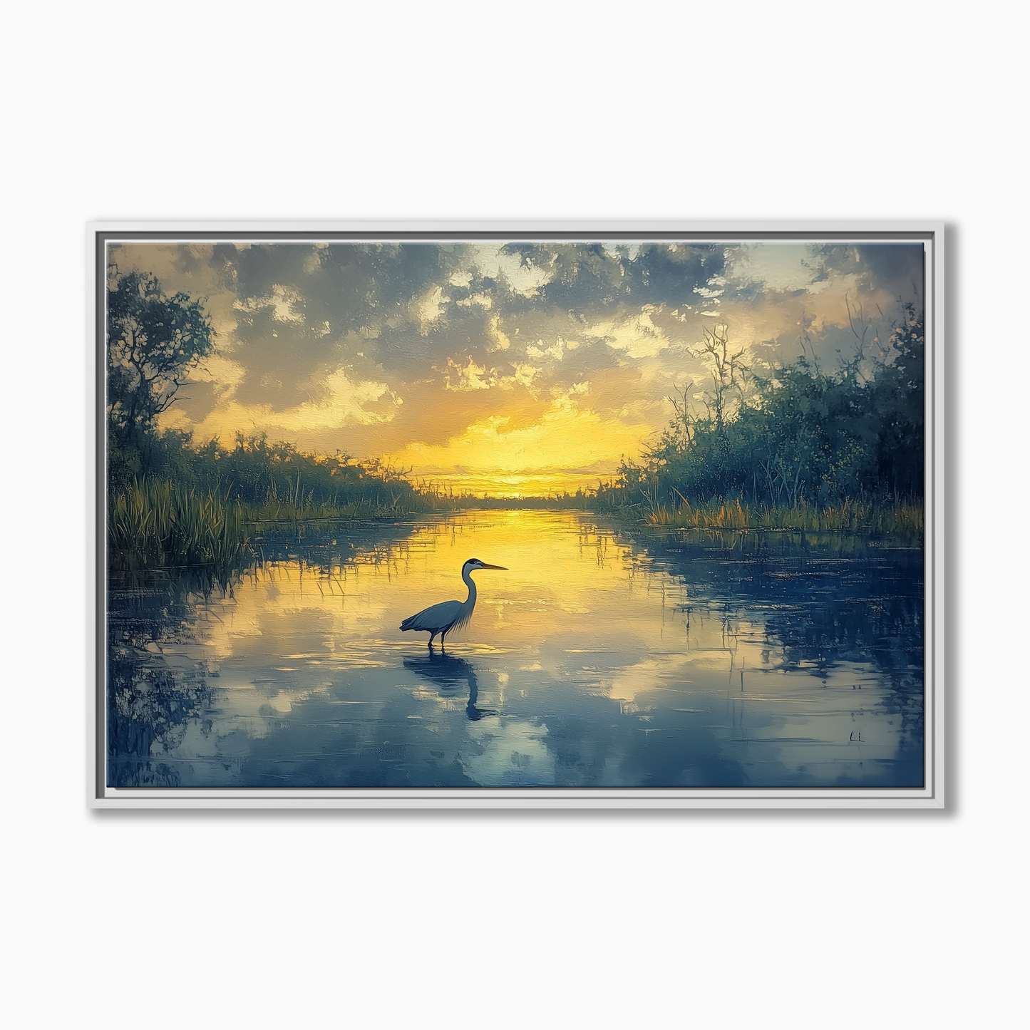 Florida Sunset Heron