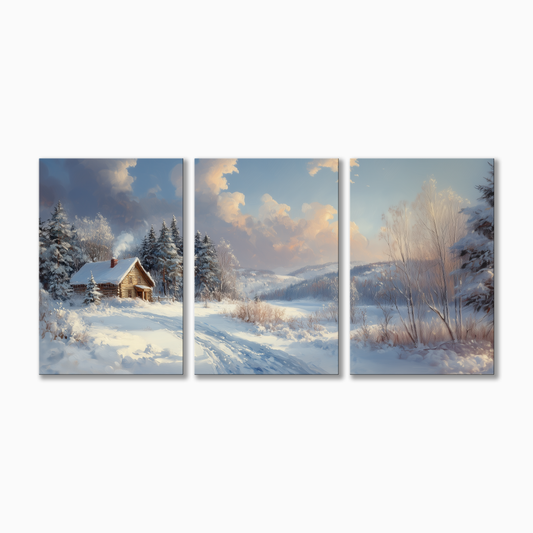 Snowy Winter Cabin
