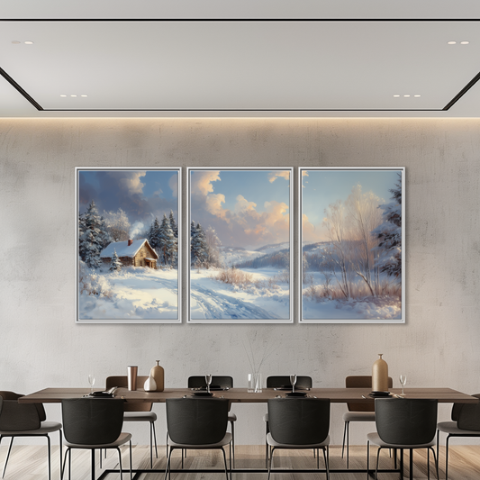 Snowy Winter Cabin