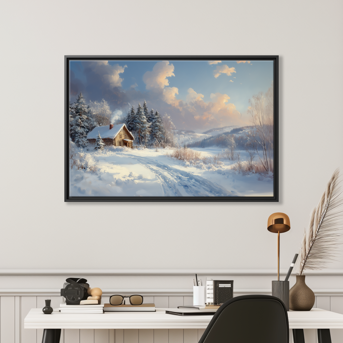 Snowy Winter Cabin
