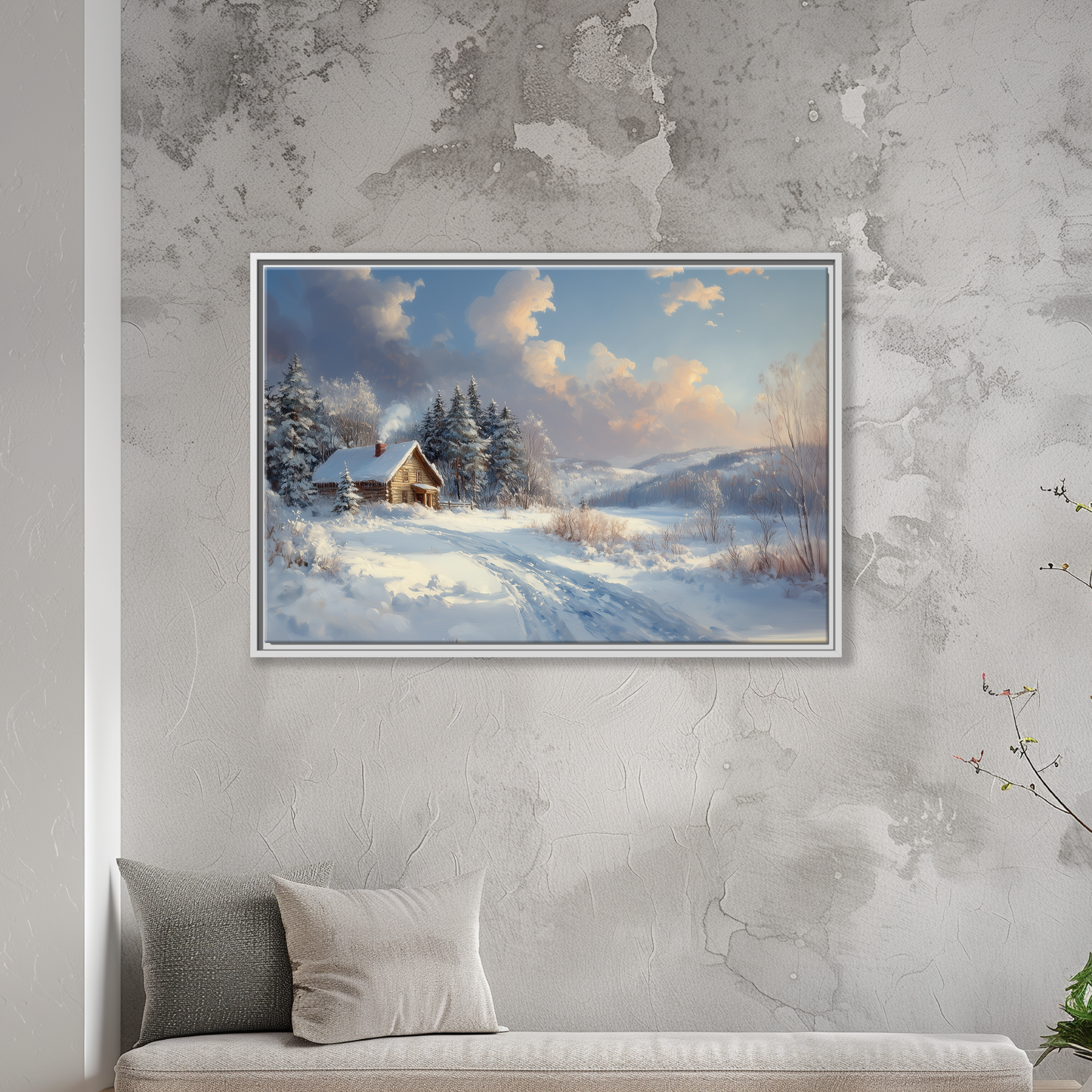 Snowy Winter Cabin