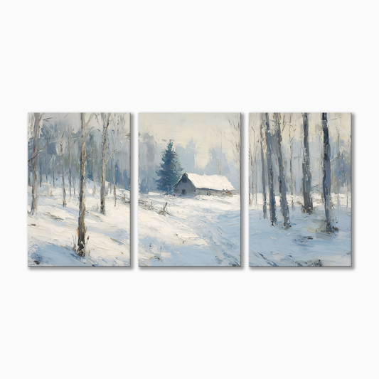 Winter Forest Cabin