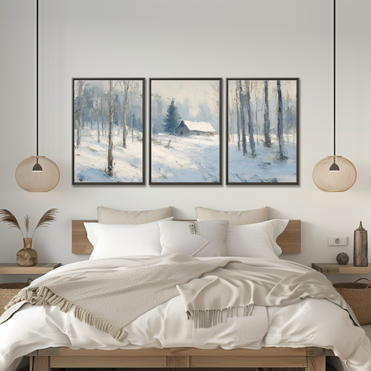 Winter Forest Cabin