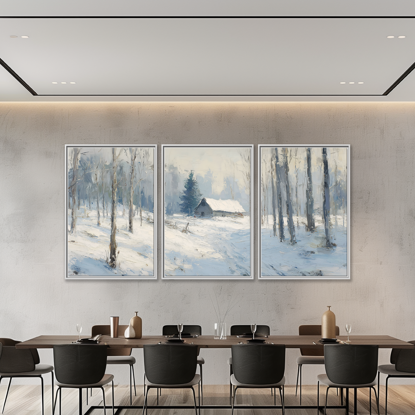 Winter Forest Cabin