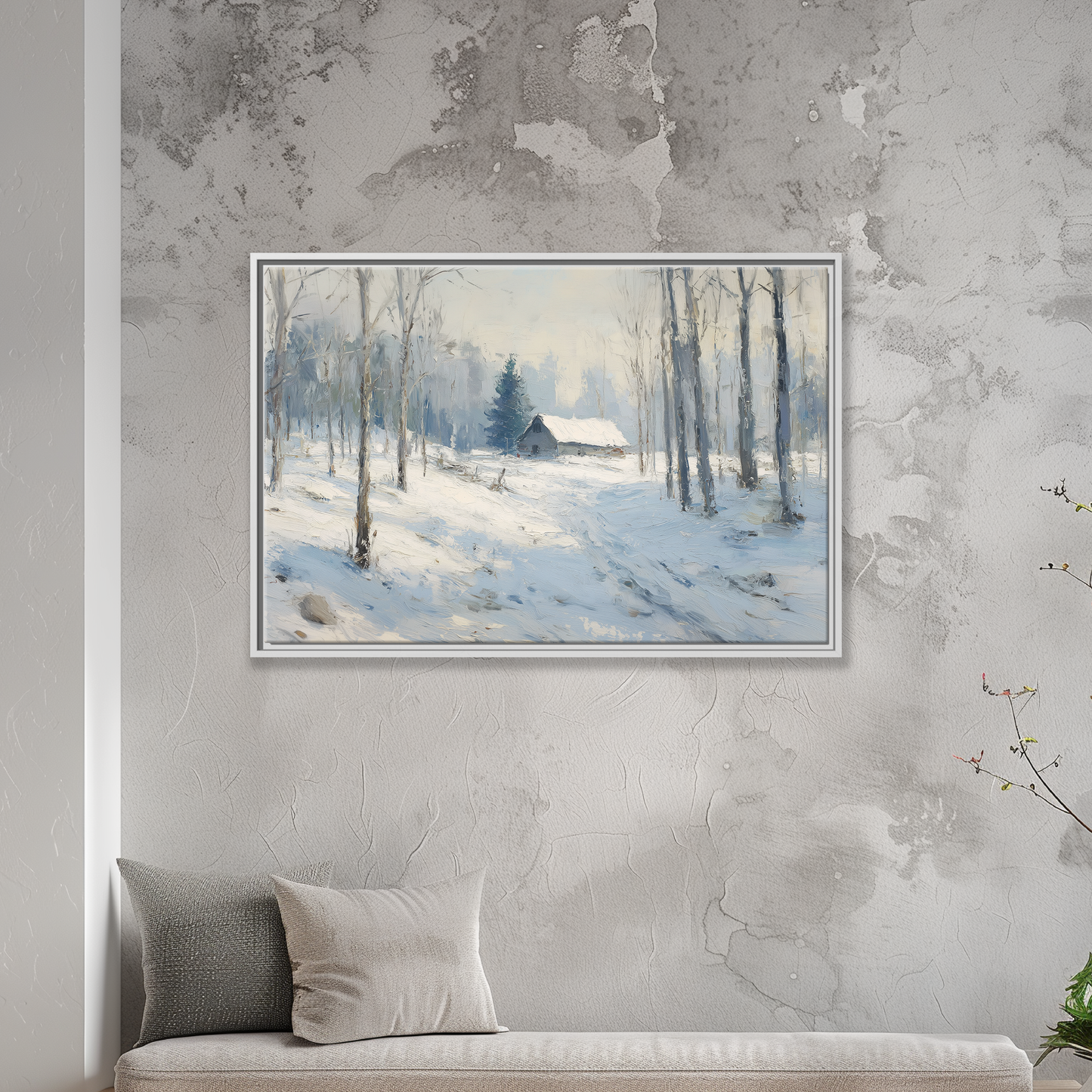 Winter Forest Cabin