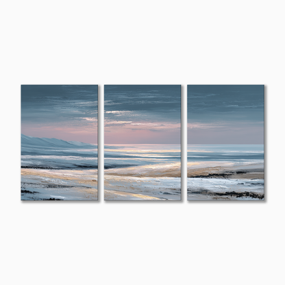 Abstract Winter Ocean Sunset