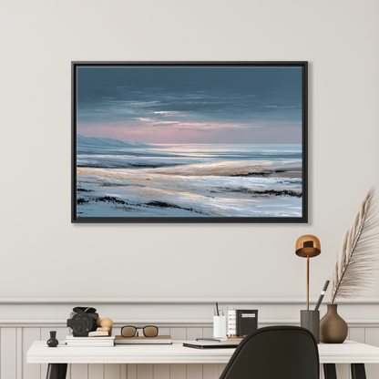 Abstract Winter Ocean Sunset