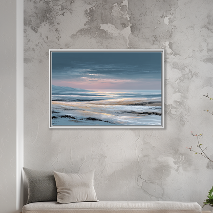 Abstract Winter Ocean Sunset