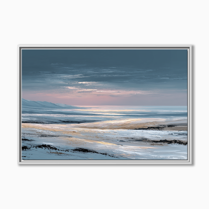 Abstract Winter Ocean Sunset