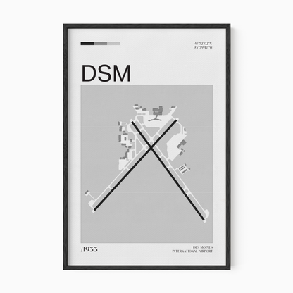 Des Moines International Airport Map