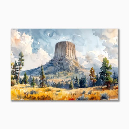 Devils Tower Watercolor