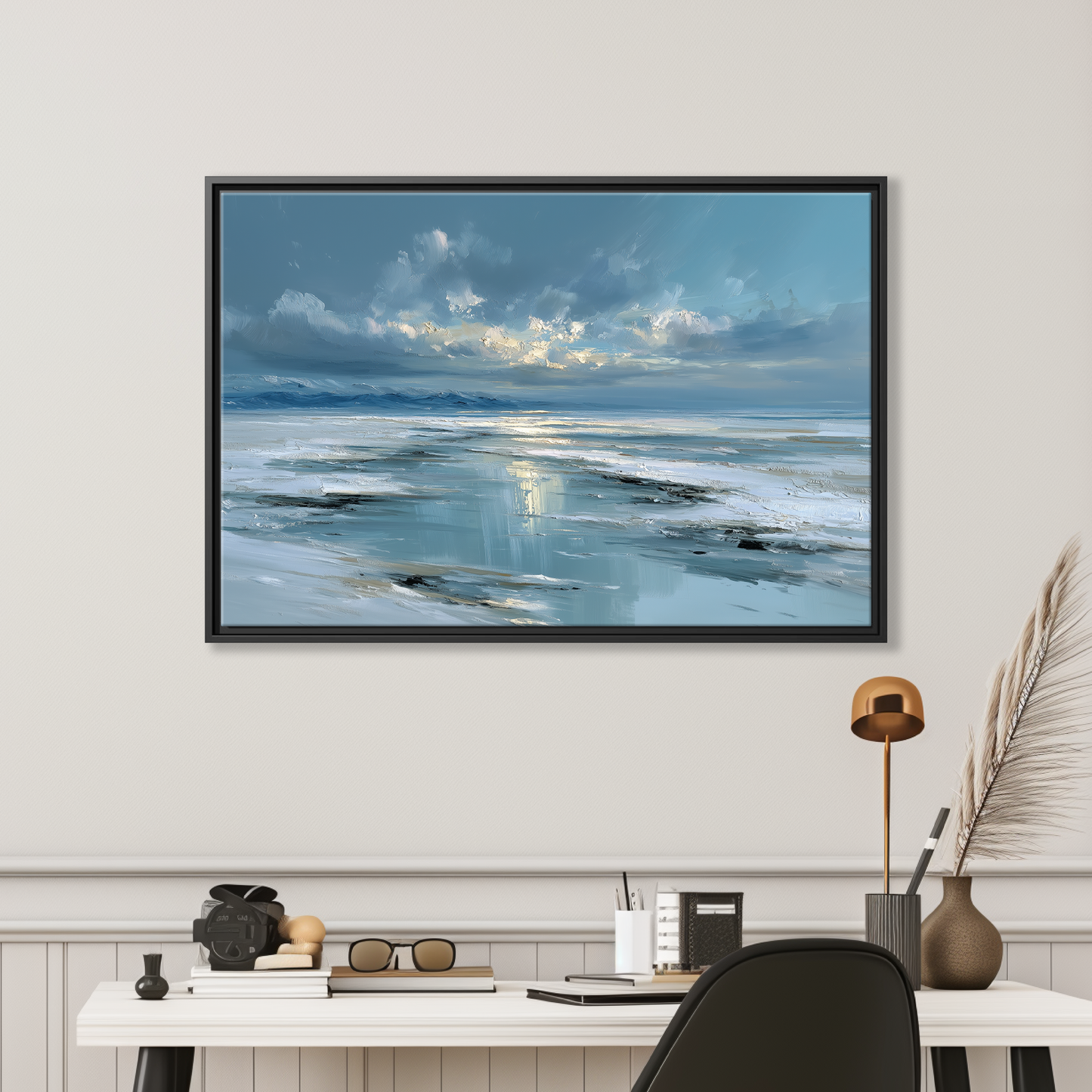 Icy Blue Seascape