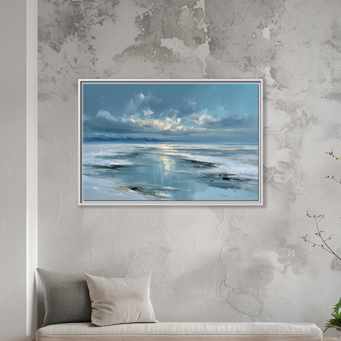 Icy Blue Seascape