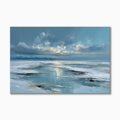 Icy Blue Seascape