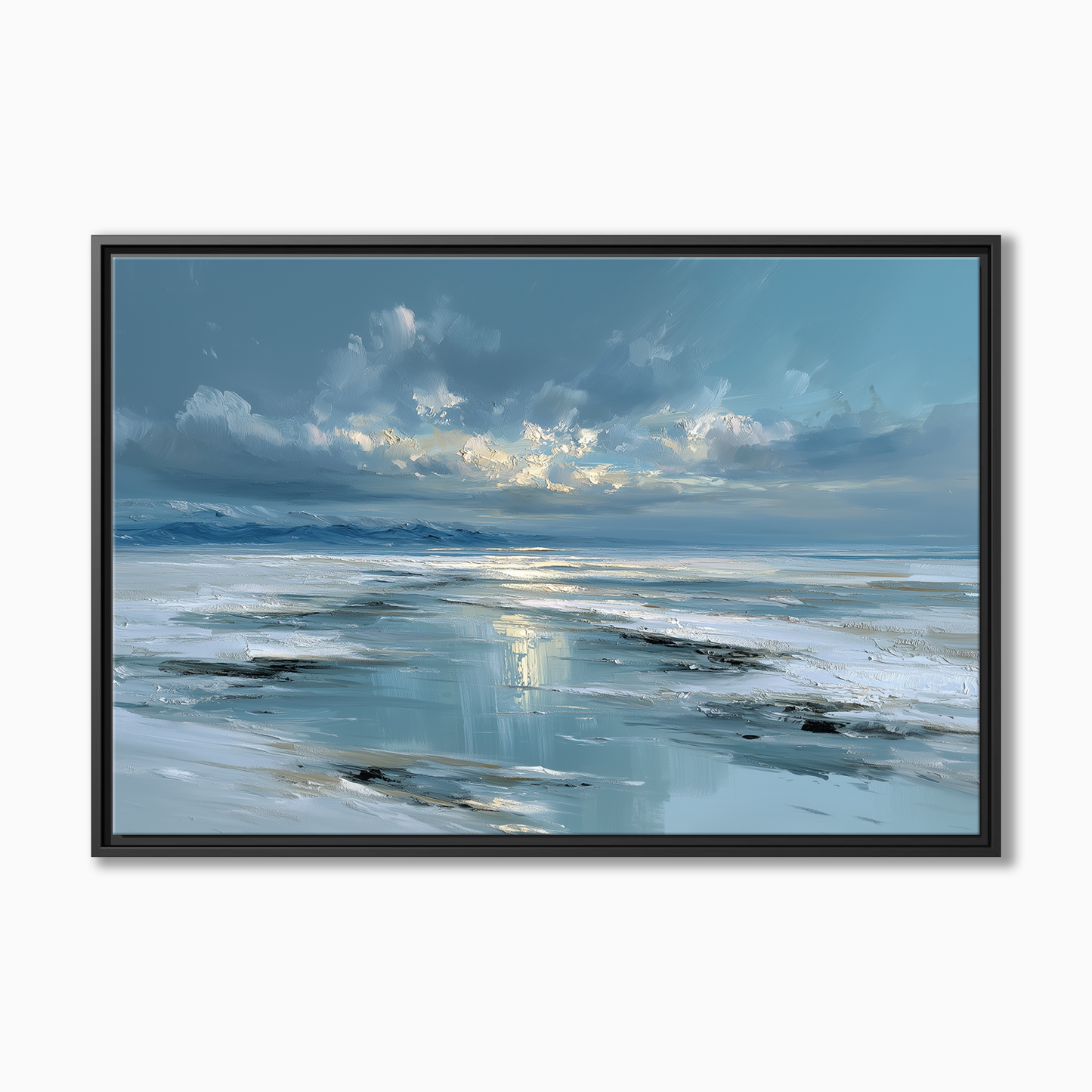 Icy Blue Seascape