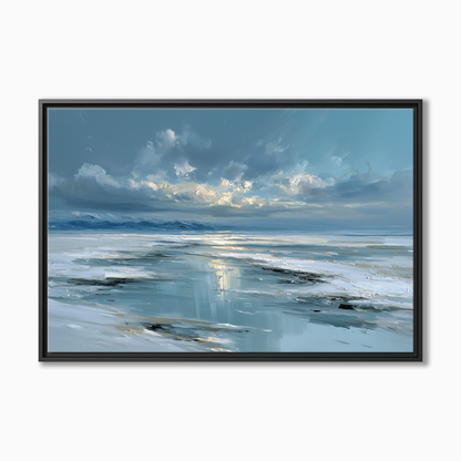 Icy Blue Seascape