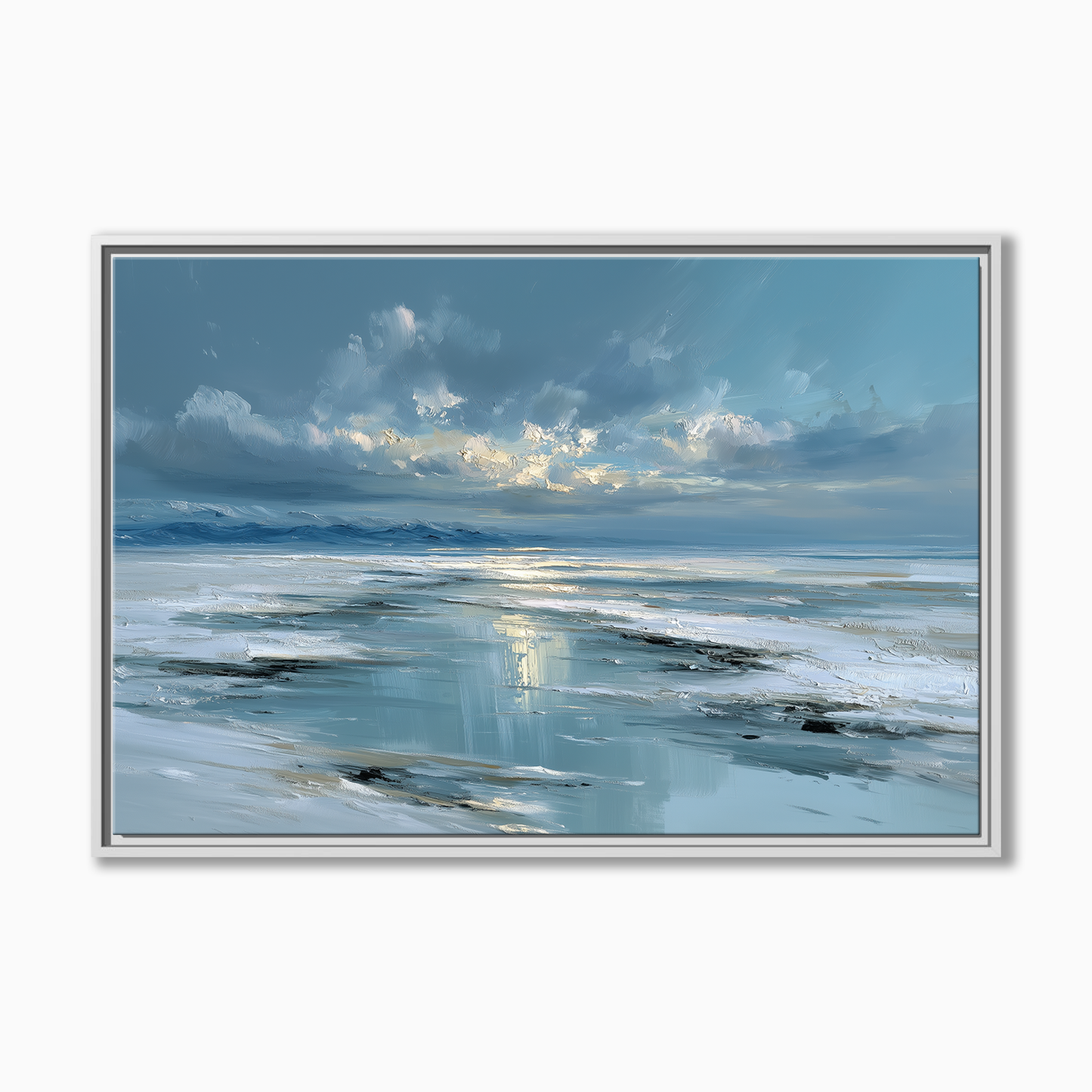 Icy Blue Seascape