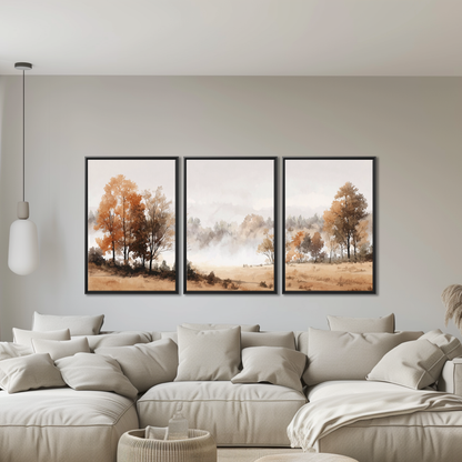Misty Autumn Landscape