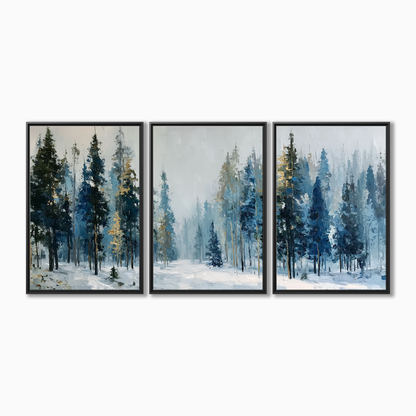 Misty Winter Forest