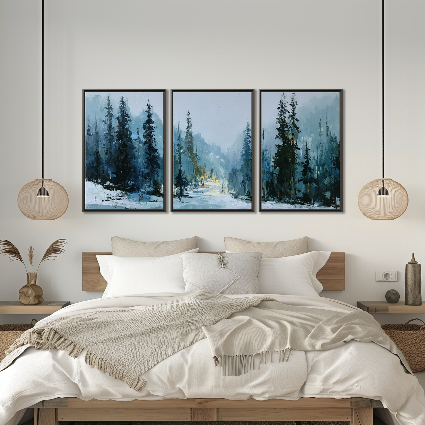Moody Winter Forest