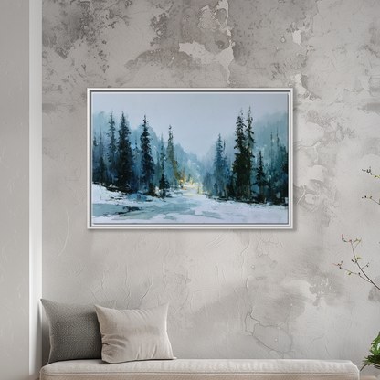 Moody Winter Forest